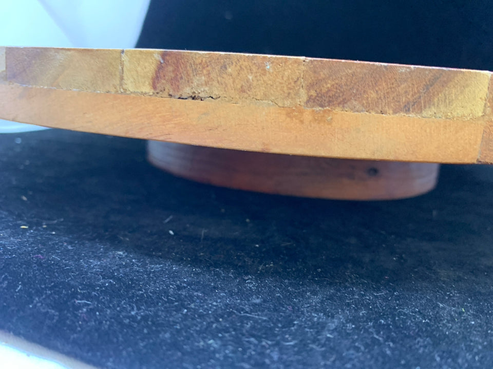 THICK WOOD LAZY SUSAN.