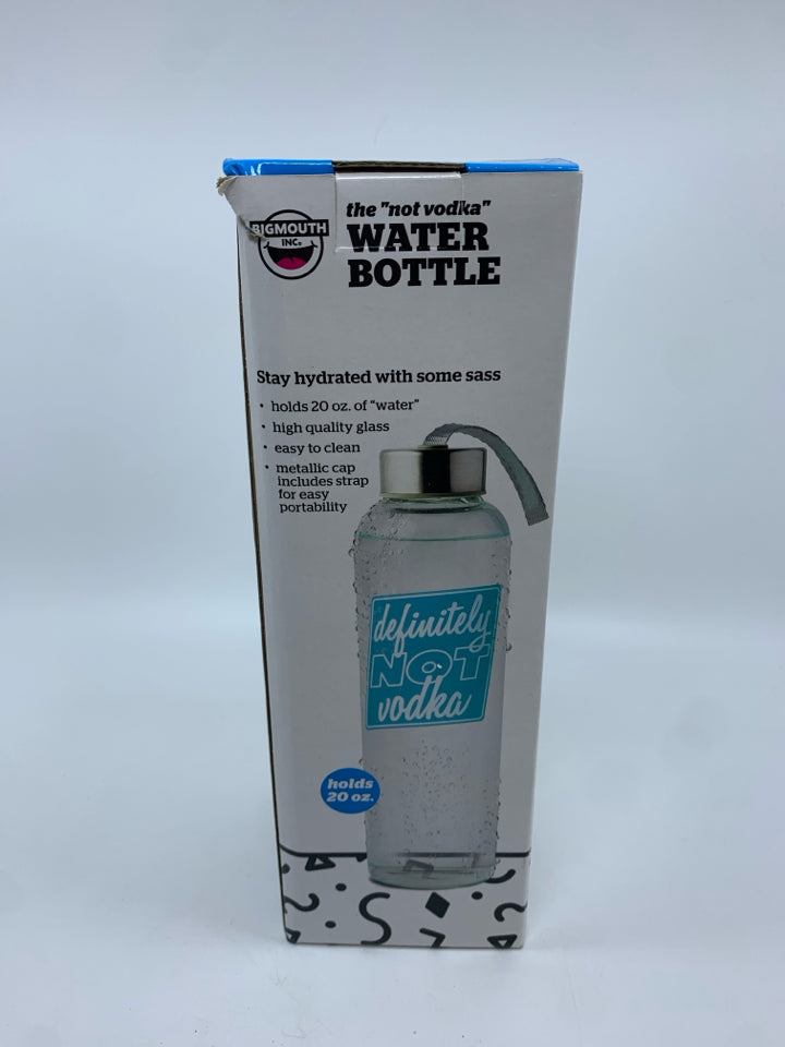 NIB "NOT VODKA" WATER BOTTLE.