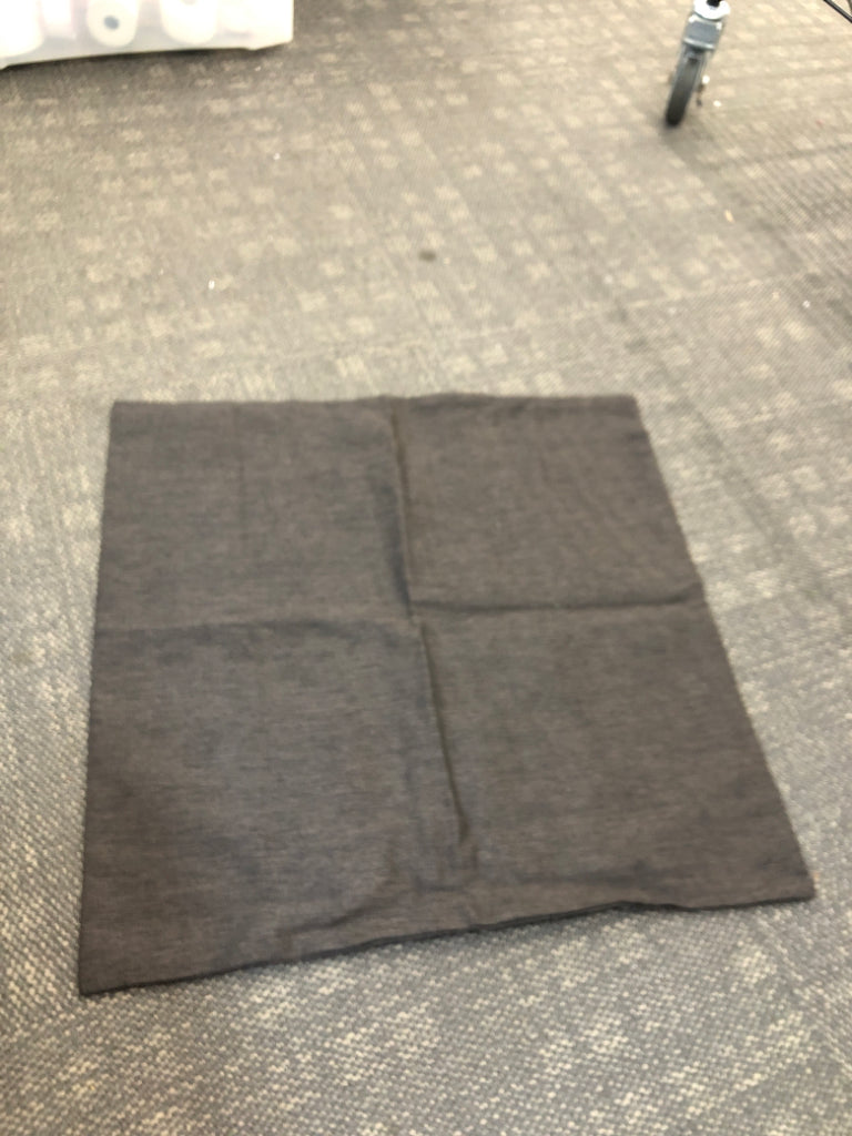 2 BROWN WOVEN PILLOW COVERS.