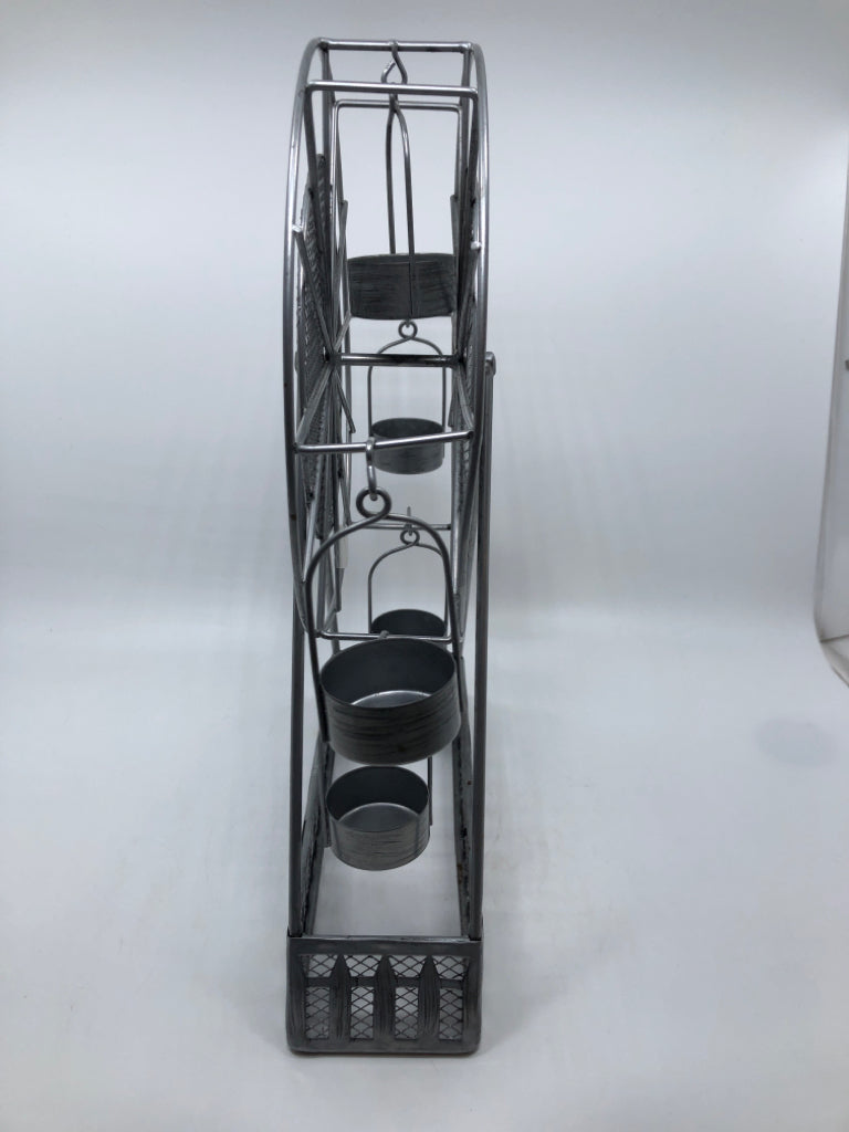 METAL VOTIVE FERRIS WHEEL.