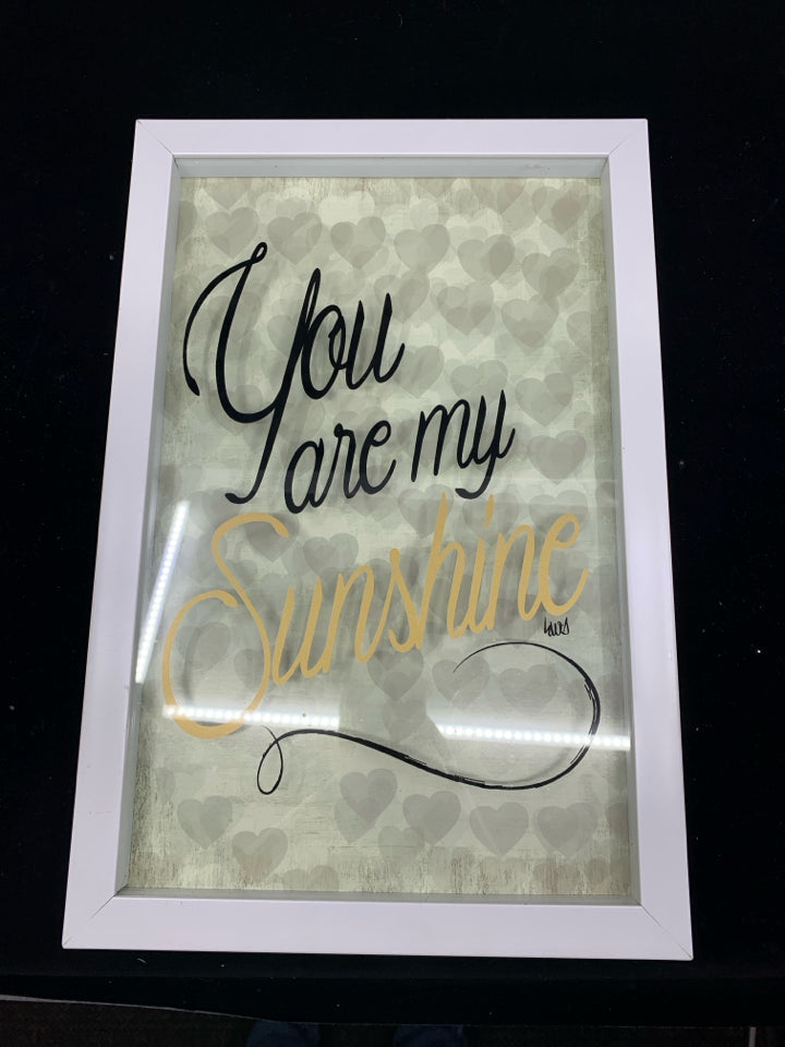 YOU ARE MY SUNSHINE WALL HANGING.