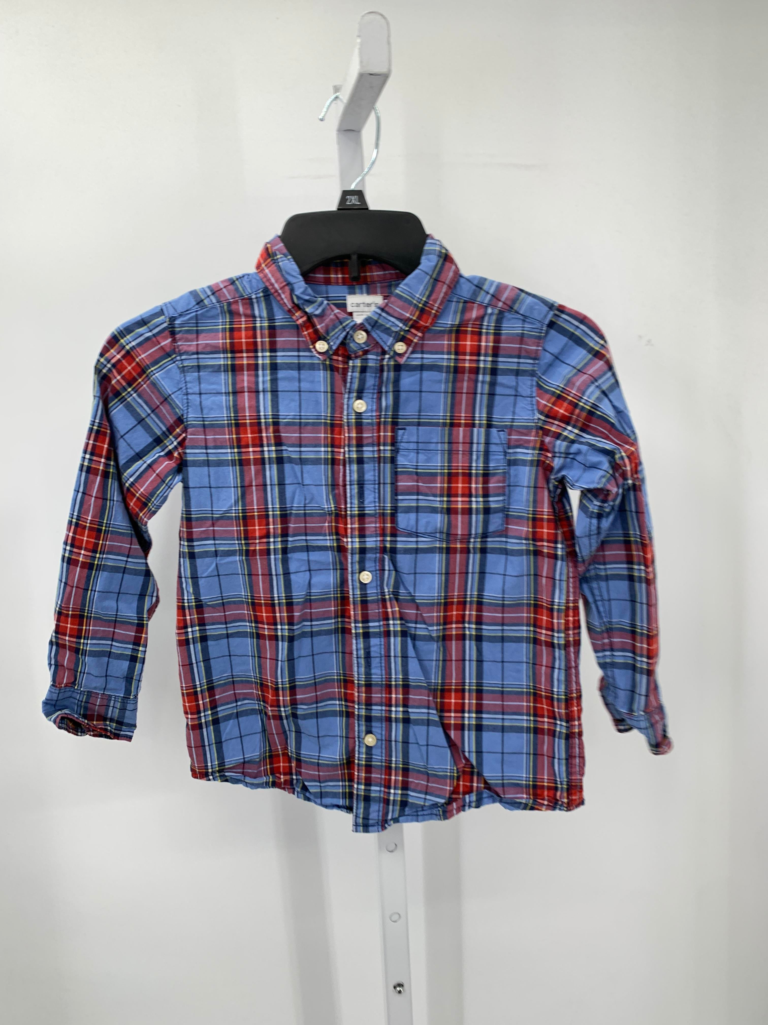 RED PLAID BTN DOWN