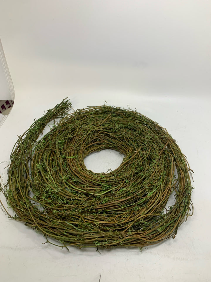 STICK MOSS SPIRAL WREATH.