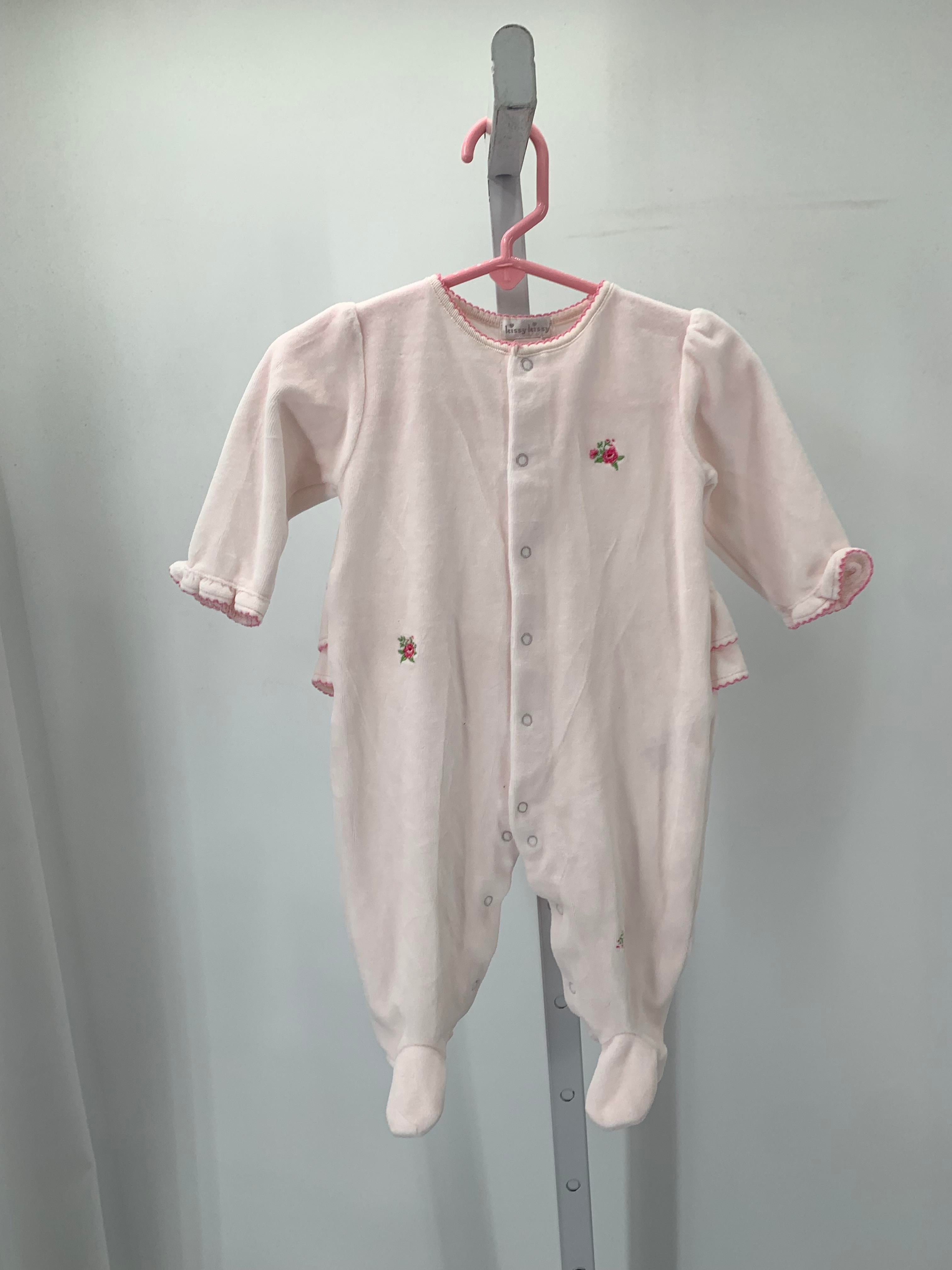 Kissy Kissy Size 6-9 mon Girls Long Slv. Romper