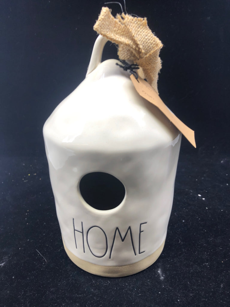 RAE DUNN "HOME" BIRD HOUSE.