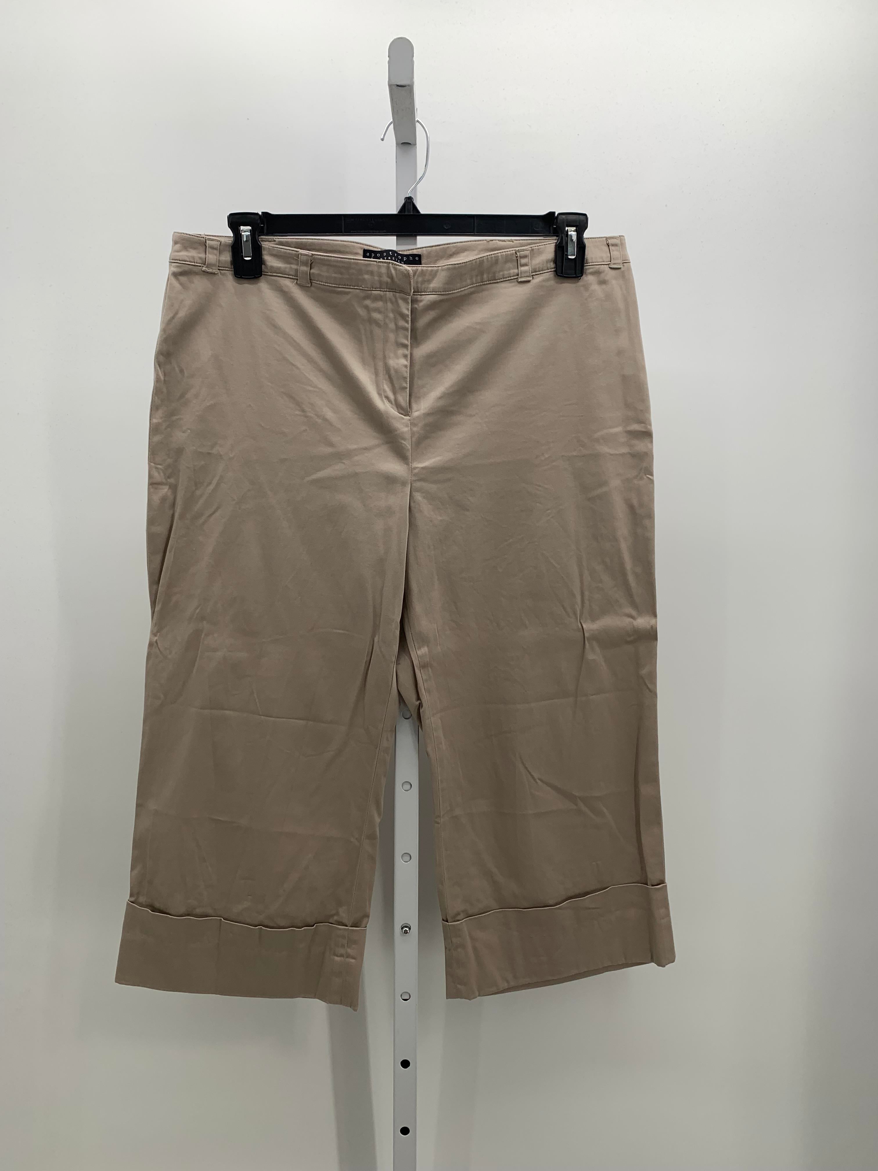 Apostrophe Size 14 Misses Capri Pants
