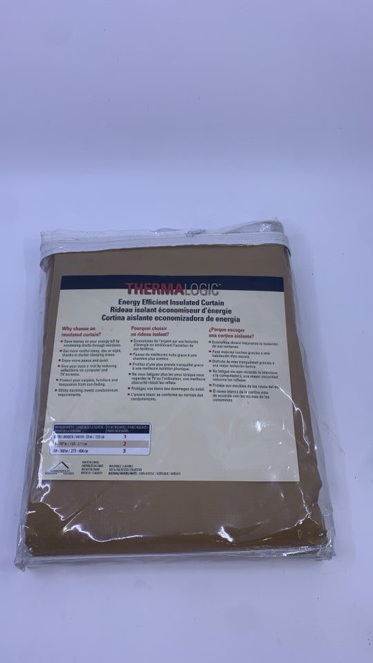 BROWN THERMAL LOGIC CURTIAN PANEL.