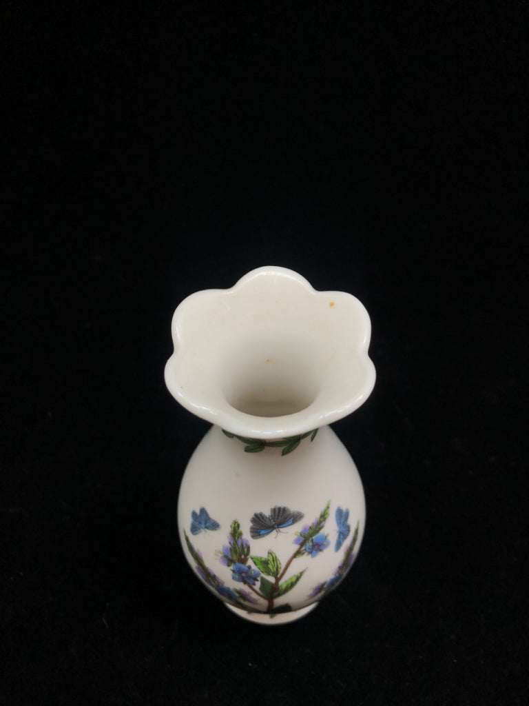 SM RUFFLE NECK BUD VASE- BOTANIC GARDEN.
