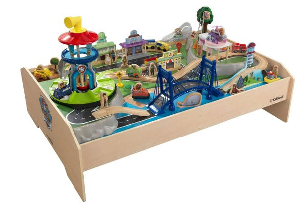 KidKraft PAW Patrol Adventure Bay Wooden Play Table with Accessories