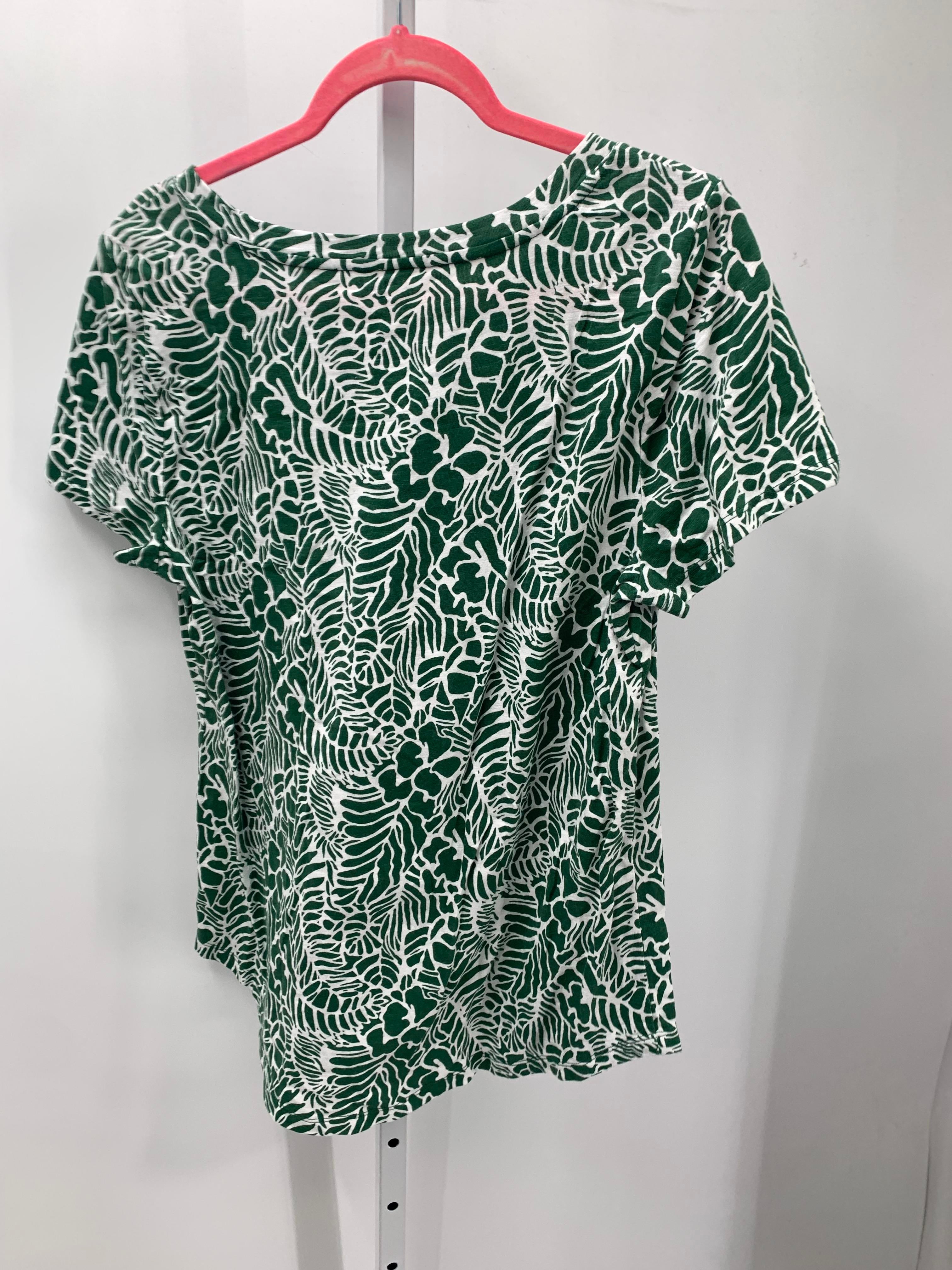 Talbots Size Large Misses Short Sleeve Shirt