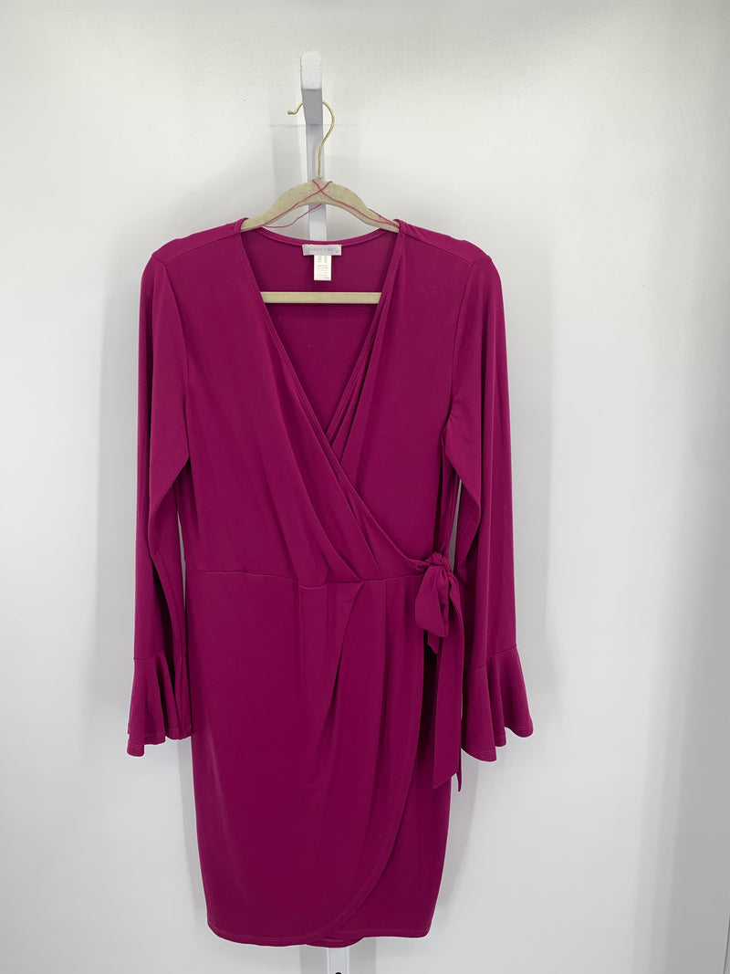 London Times Size 12 Misses Long Sleeve Dress