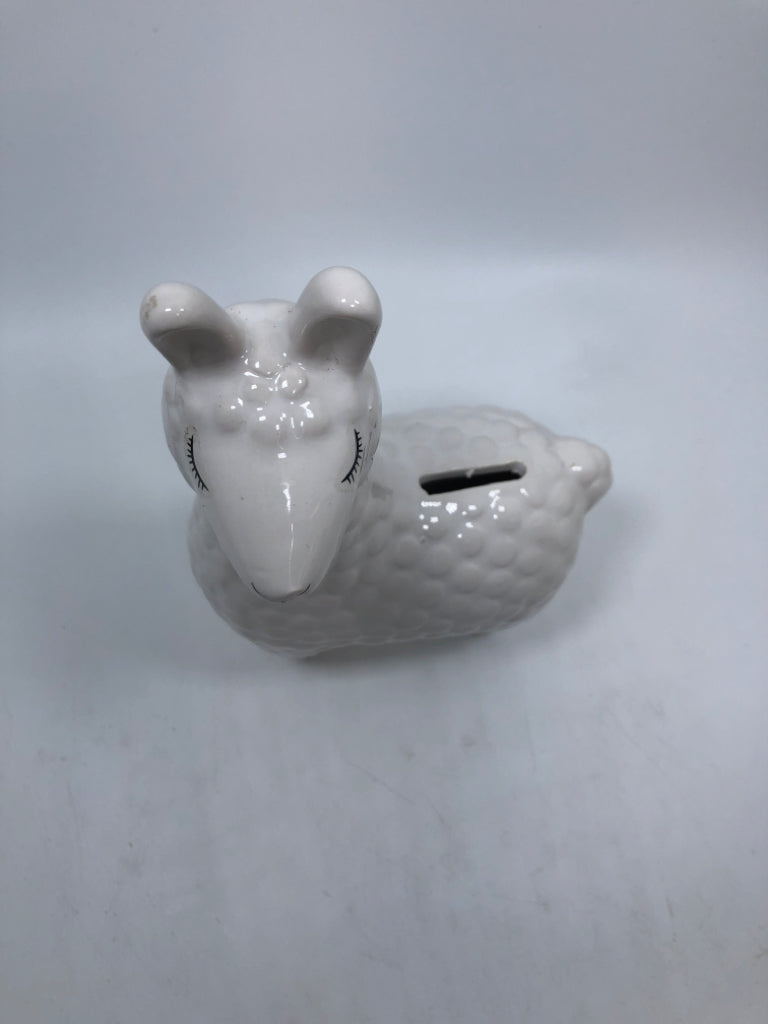 CERAMIC LLAMA COIN BANK.