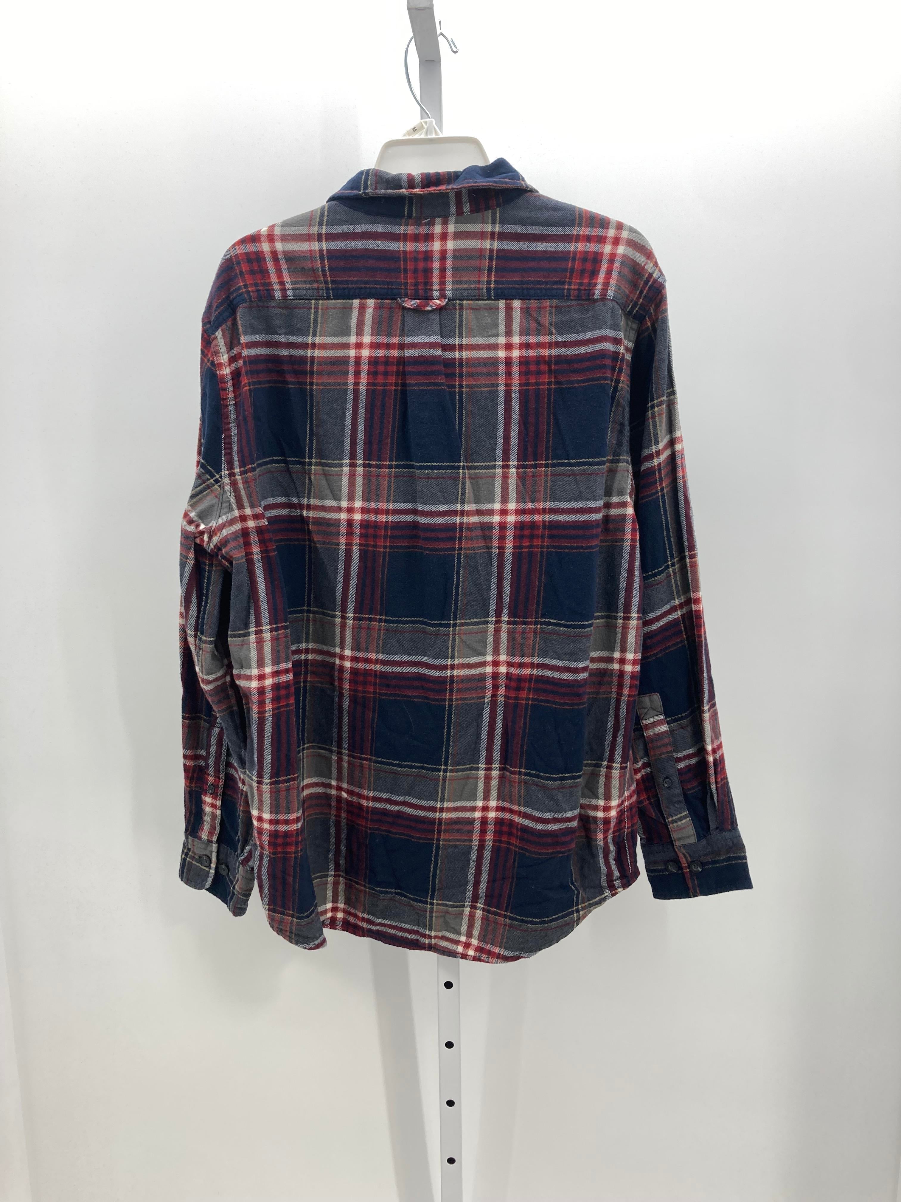 NEW PLAID BTN DOWN