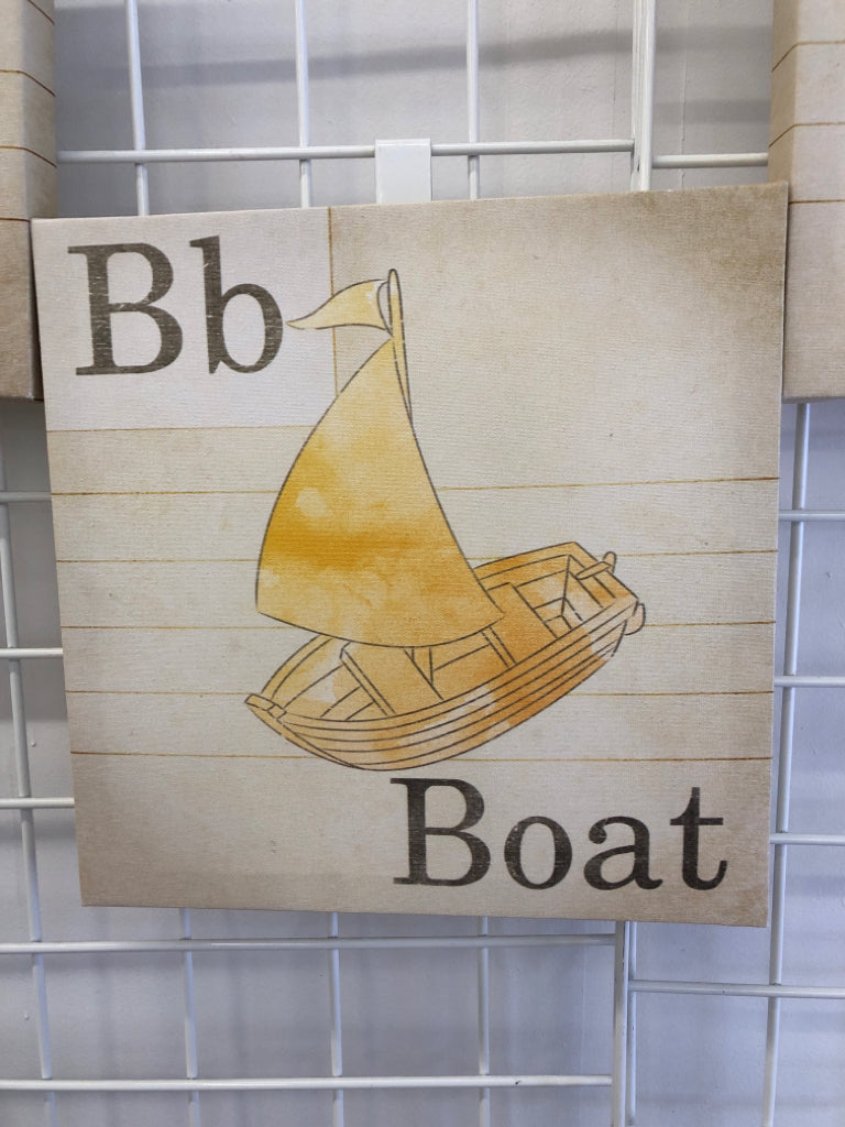 3 A-B-C CANVAS PRINTS.