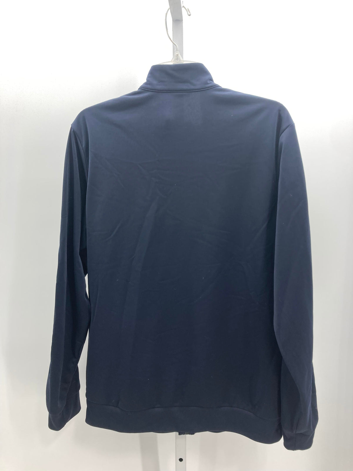WHITE STRIPE ZIP KNIT JACKET
