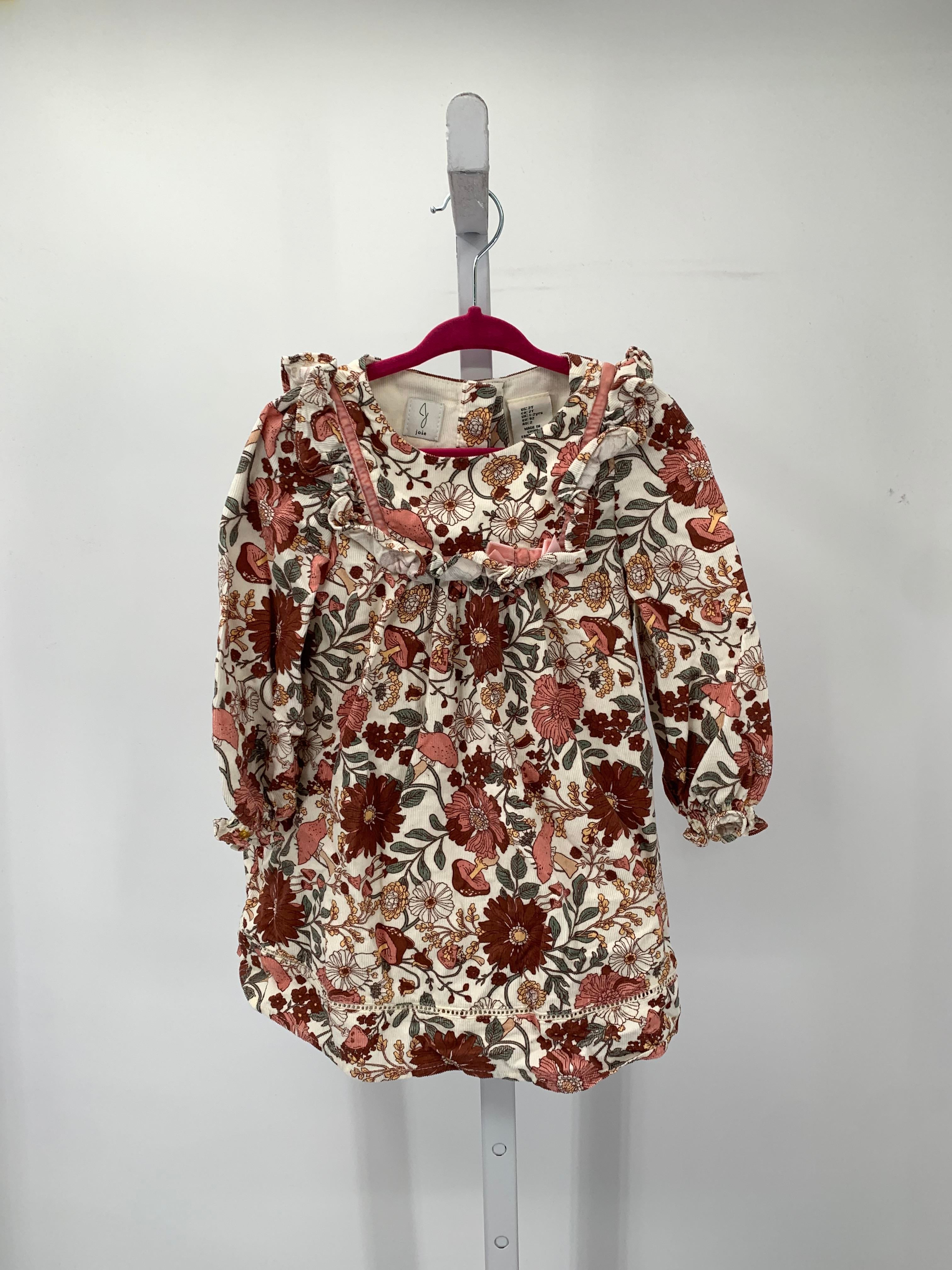 Joie Size 2T Girls Long Sleeve Dress