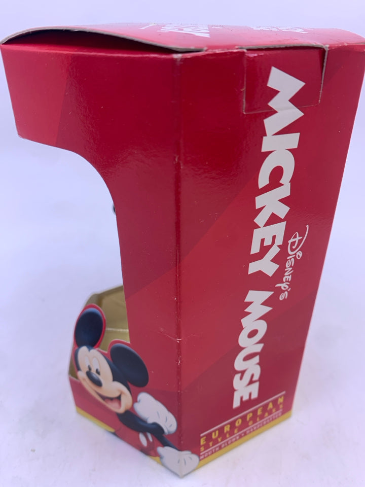 NIP MICKEY MOUSE HOLDING CANDY CANE ORNAMENT.