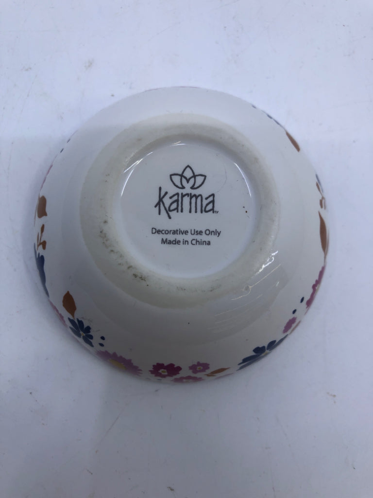 SMALL LOVE YOU FLORAL TRINKET DISH.