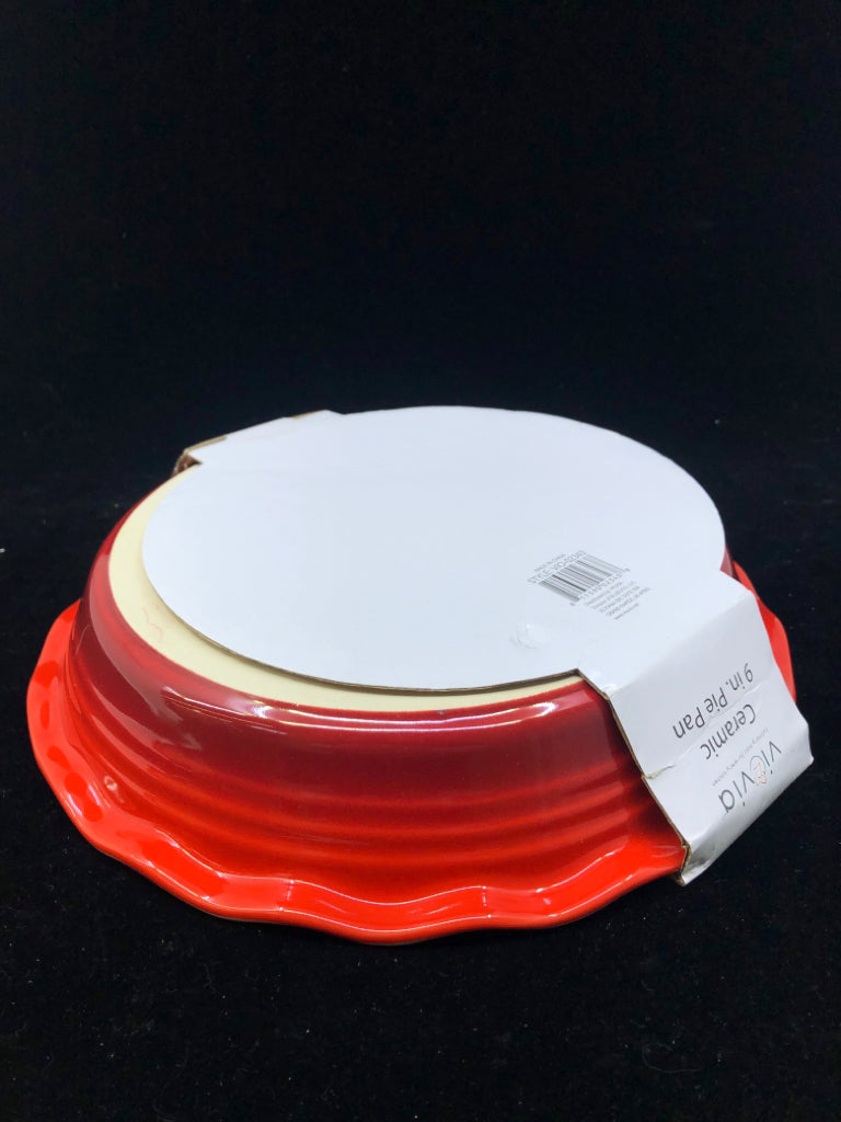 NEW CERAMIC 9" PIE PAN