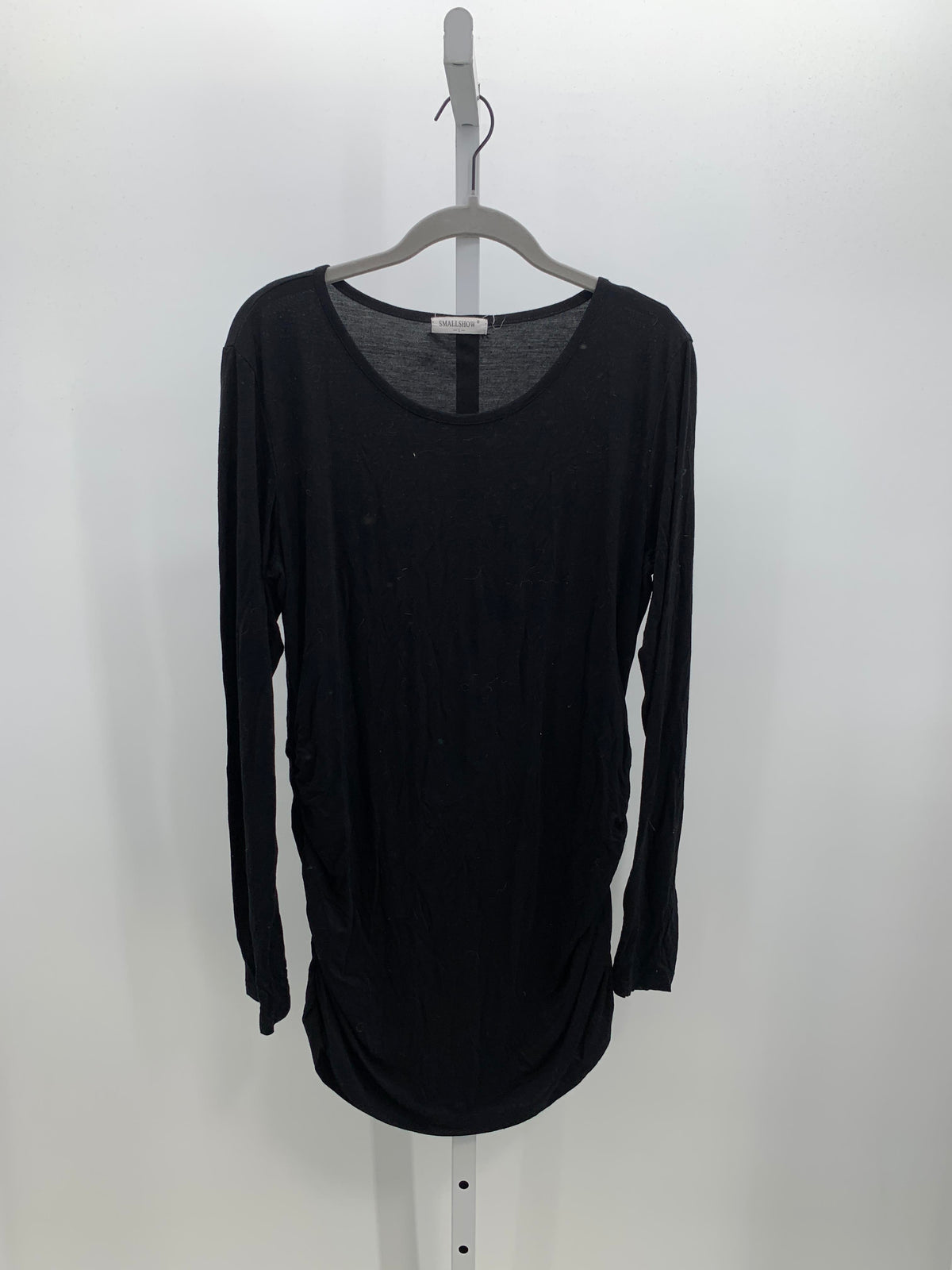 Black Size Large Maternity Long Sleeve Shirt