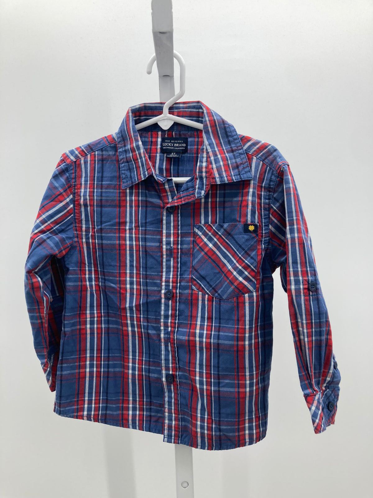 RED WHITE PLAID