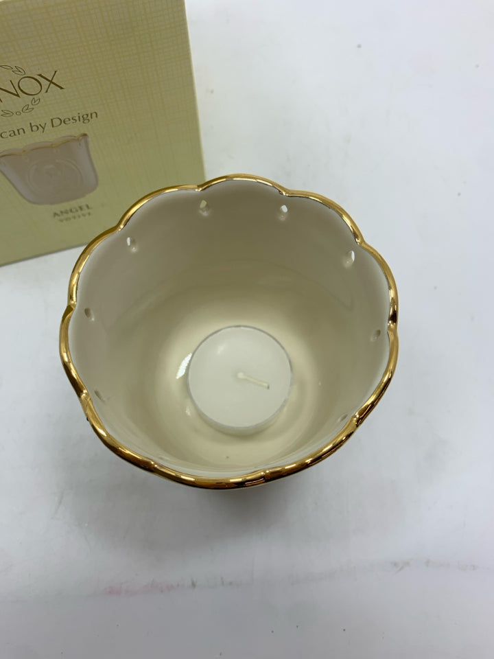 LENOX ANGEL VOTIVE IN BOX.