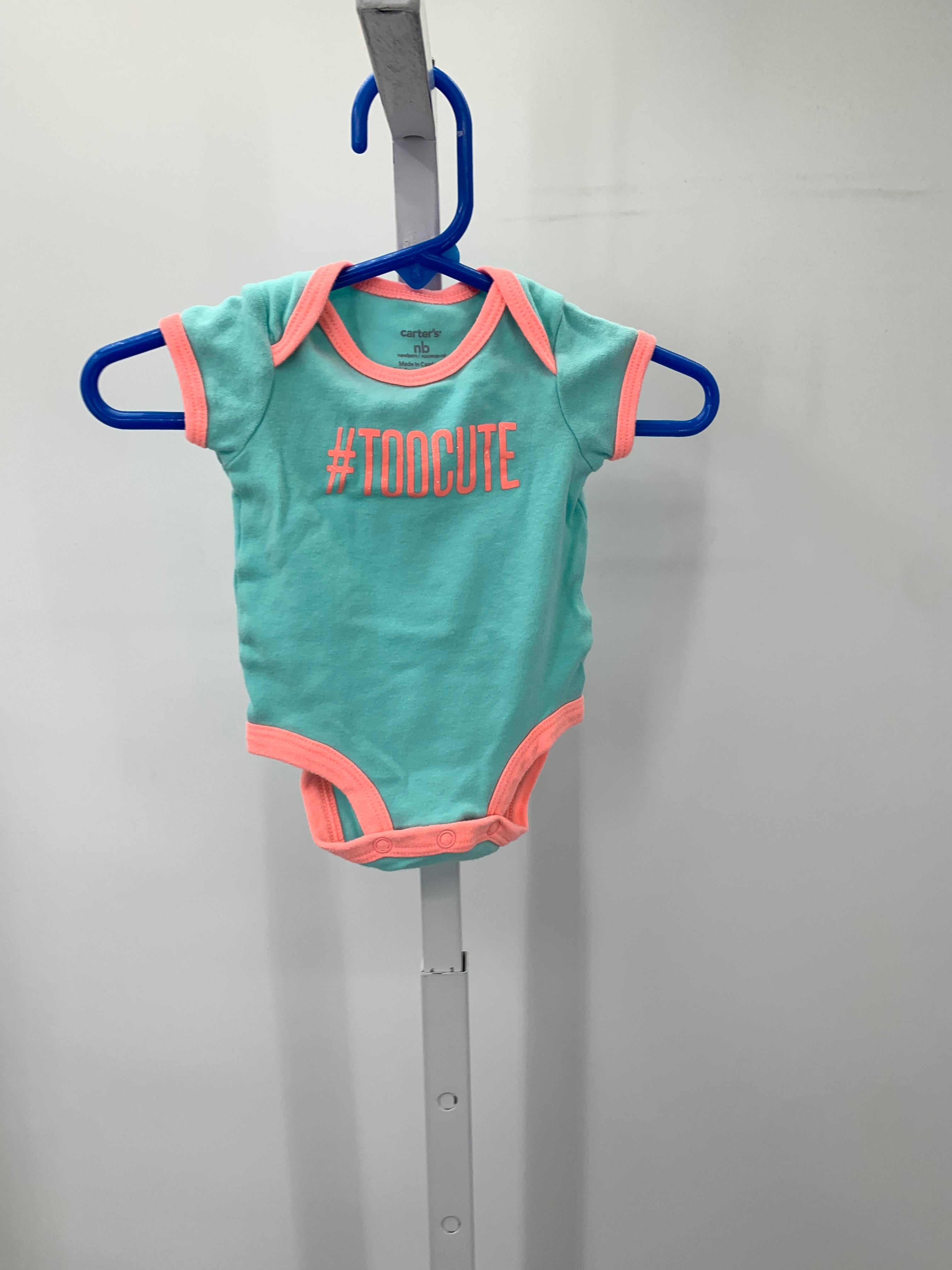 Carters Size Newborn Girls Short Sleeve Shirt