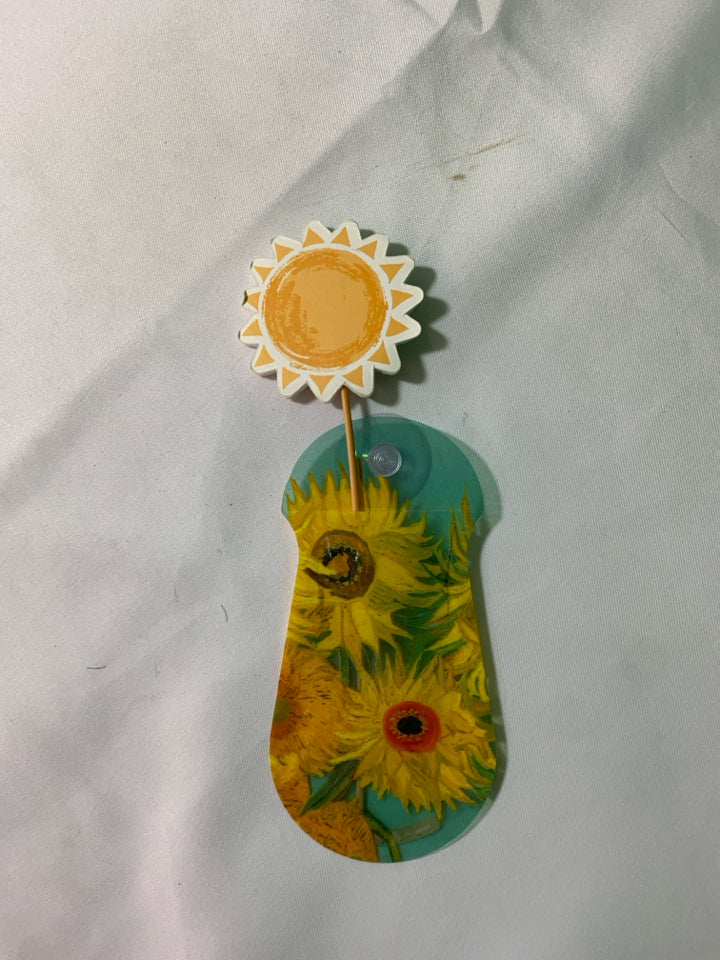 SUNFLOWER WINDOW VASE.