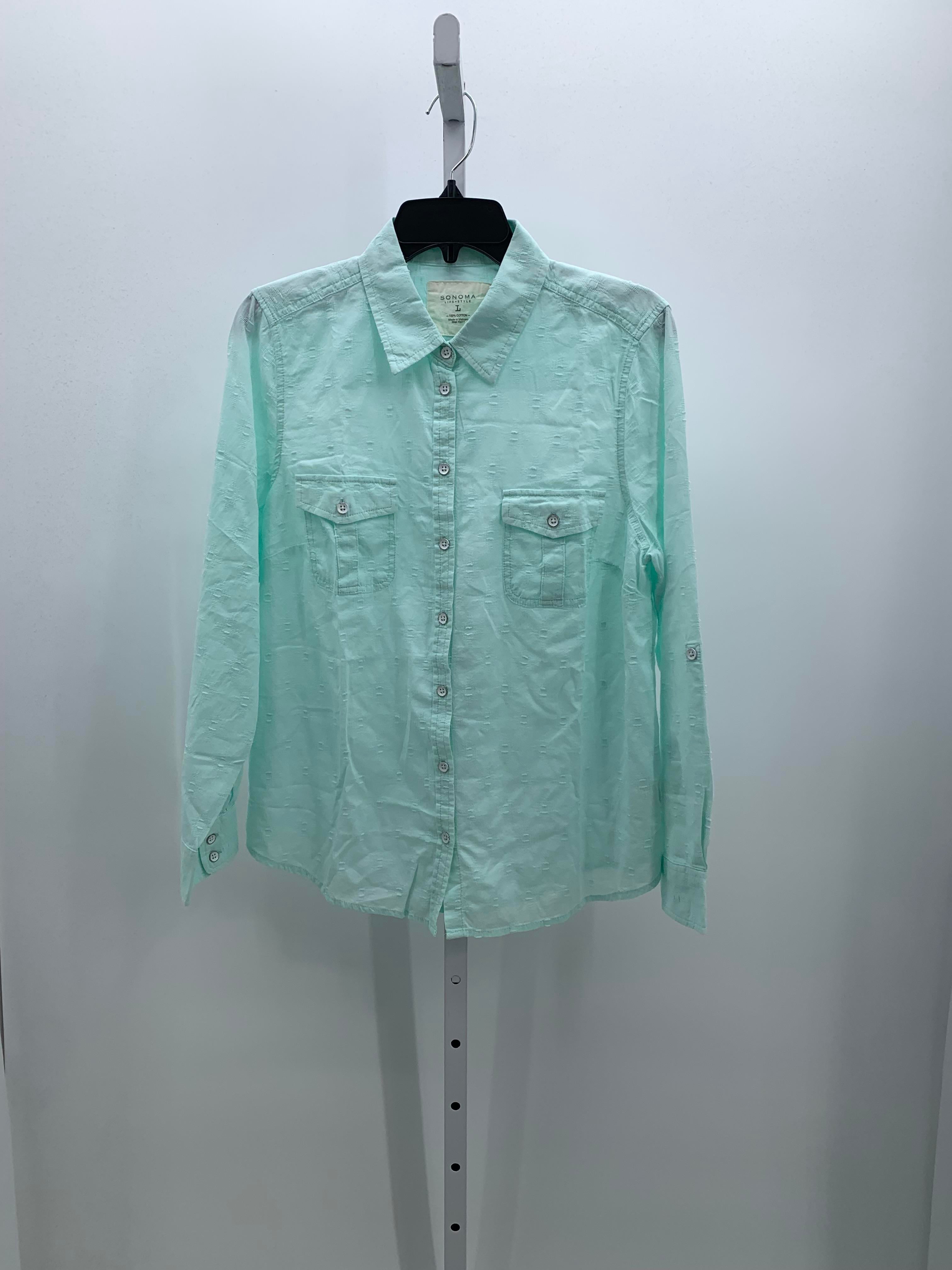 Sonoma Size Large Misses Long Sleeve Shirt