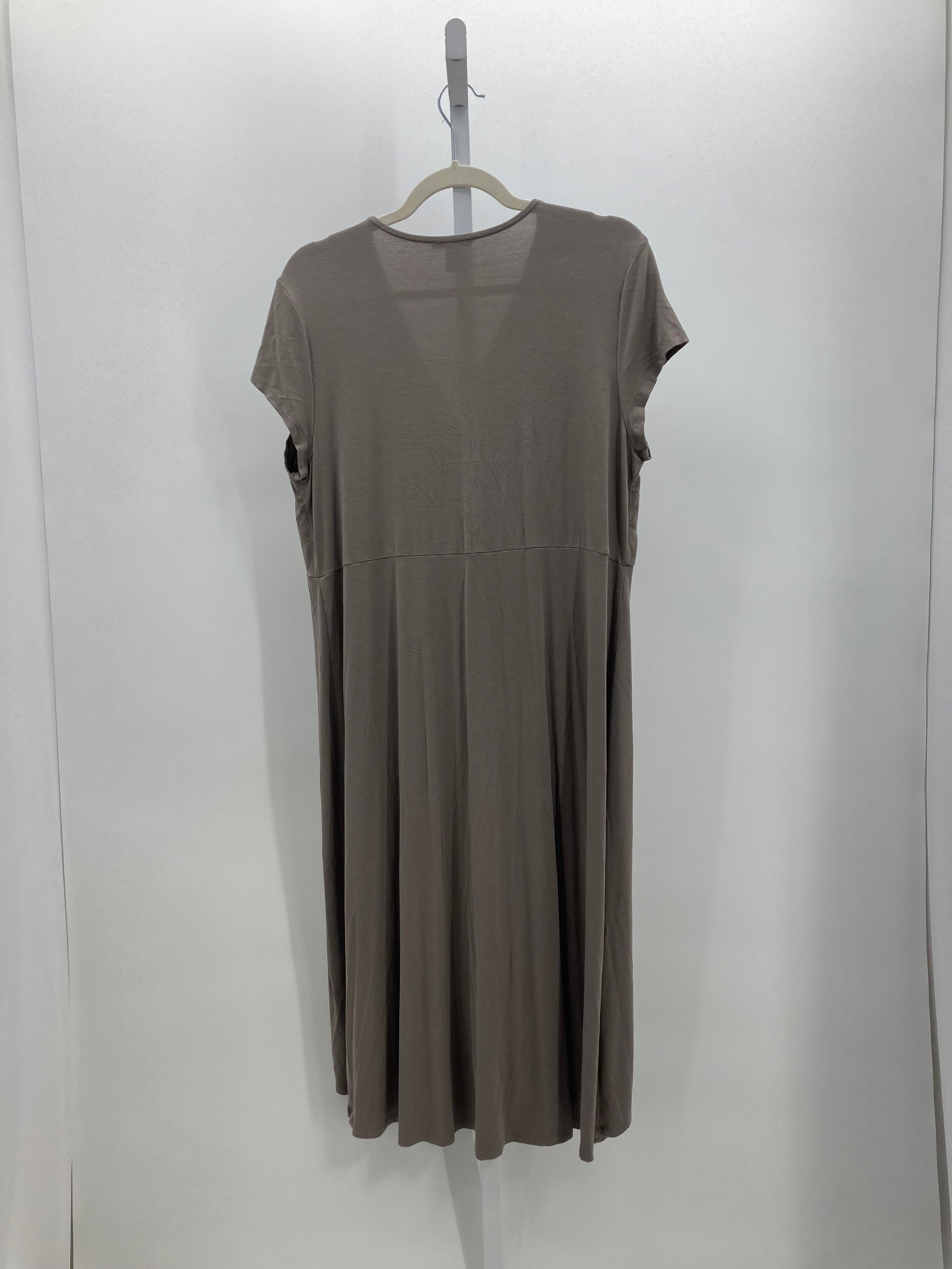 Eileen Fisher Size Large Misses Short Sleeve Dress