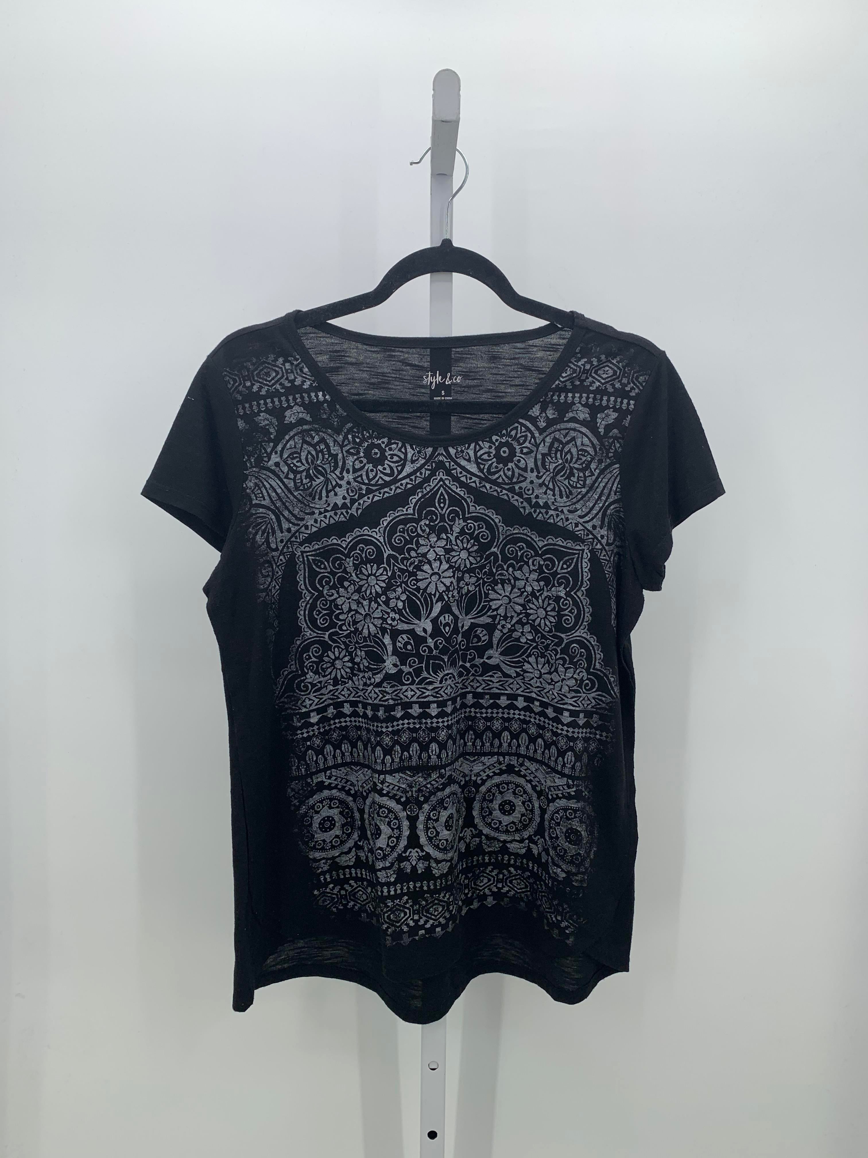 Style & Co. Size Small Misses Short Sleeve Shirt