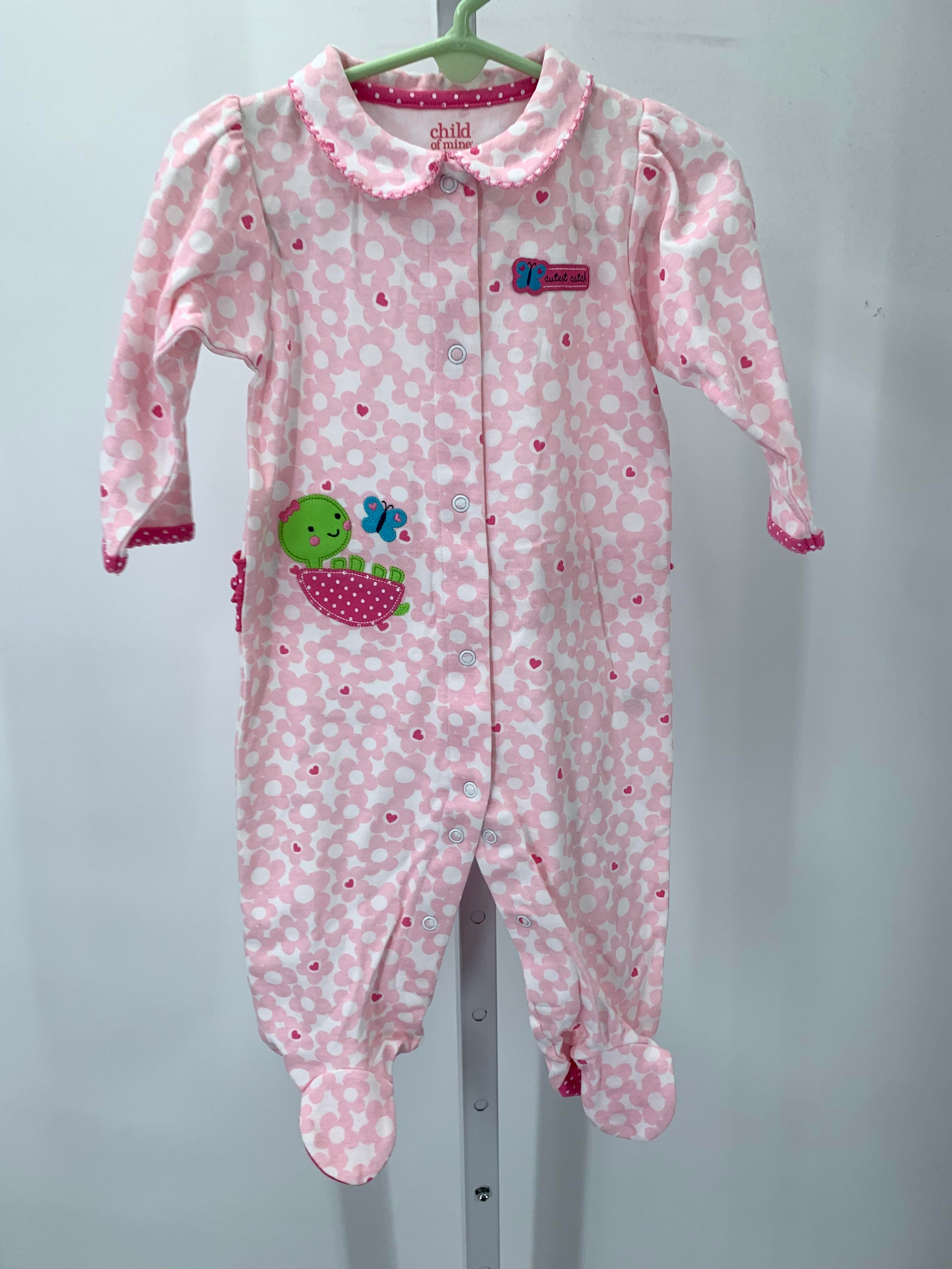 Child of Mine Size 6-9 mon Girls Long Slv. Romper