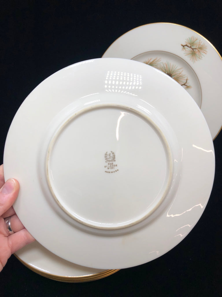 32PC PINECONE DISH SET - LENOX - SRV FOR 6.