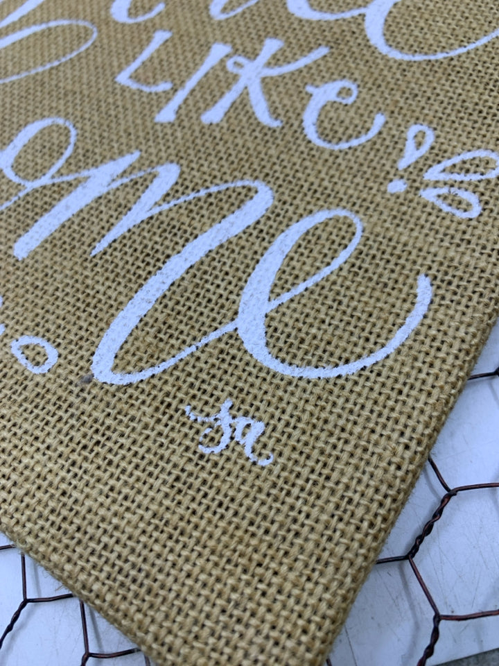 CHICKEN WIRE BACK THERE'S NO PLACE IN WHITE FRAME WALL ART.