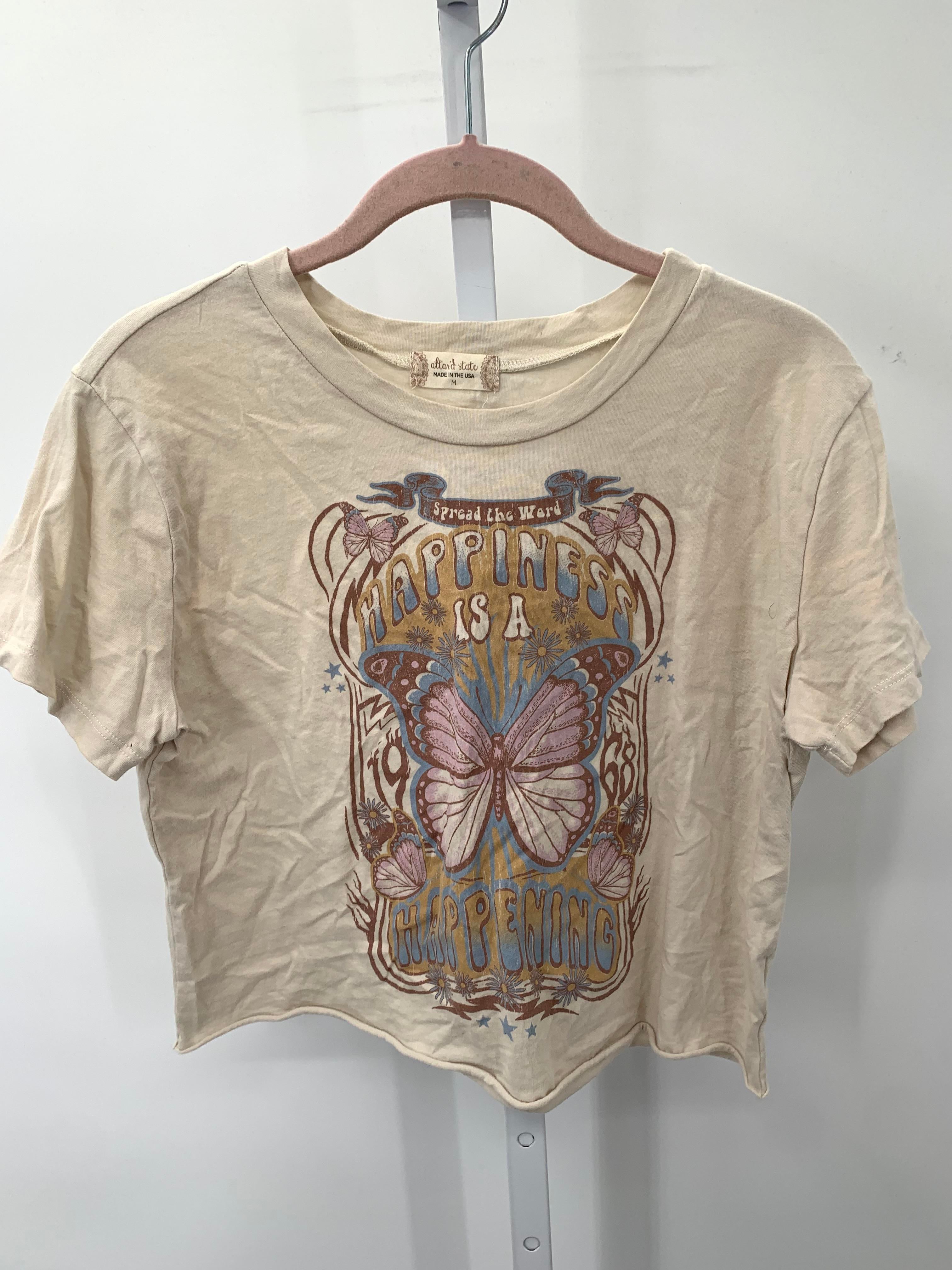 Size Medium Juniors Short Sleeve Shirt