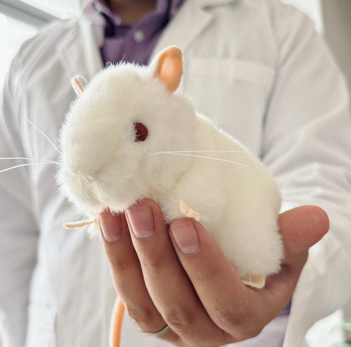 GIANT Microbes White Lab Mouse