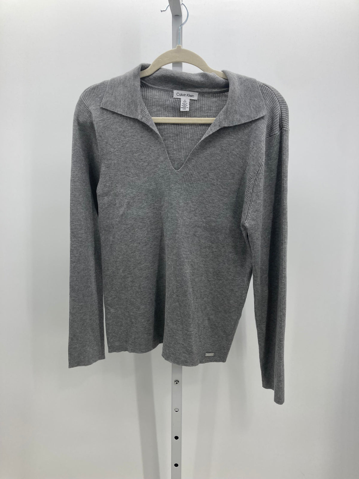 Calvin Klein Size Large Misses Long Slv Sweater