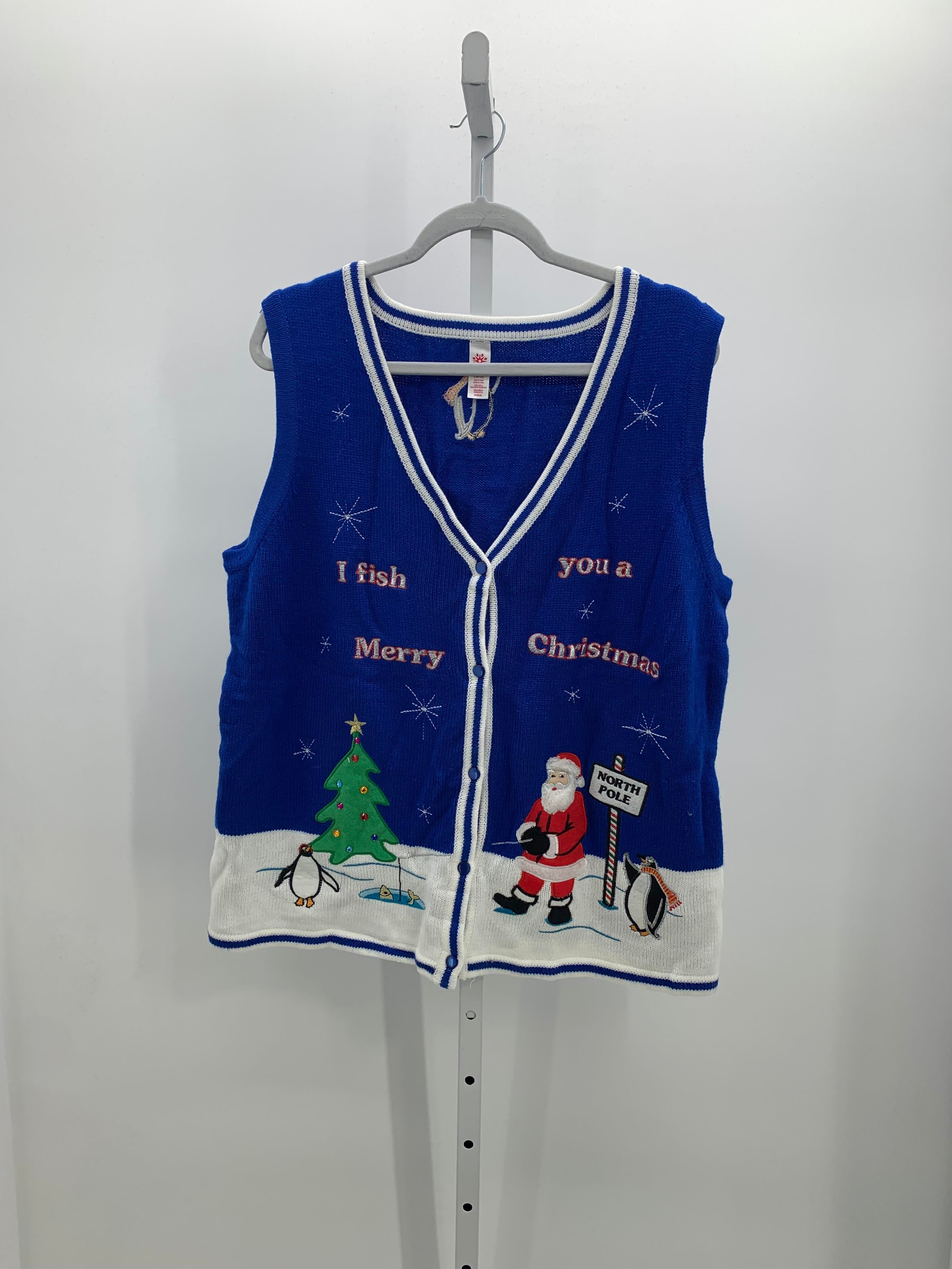 I FISH YOU A MERRY XMAS VEST.