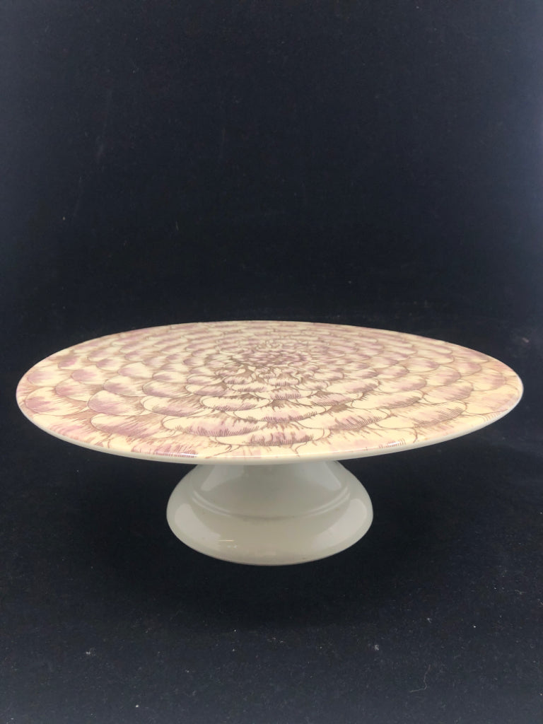 MELAMINE FLORAL CAKE STAND.