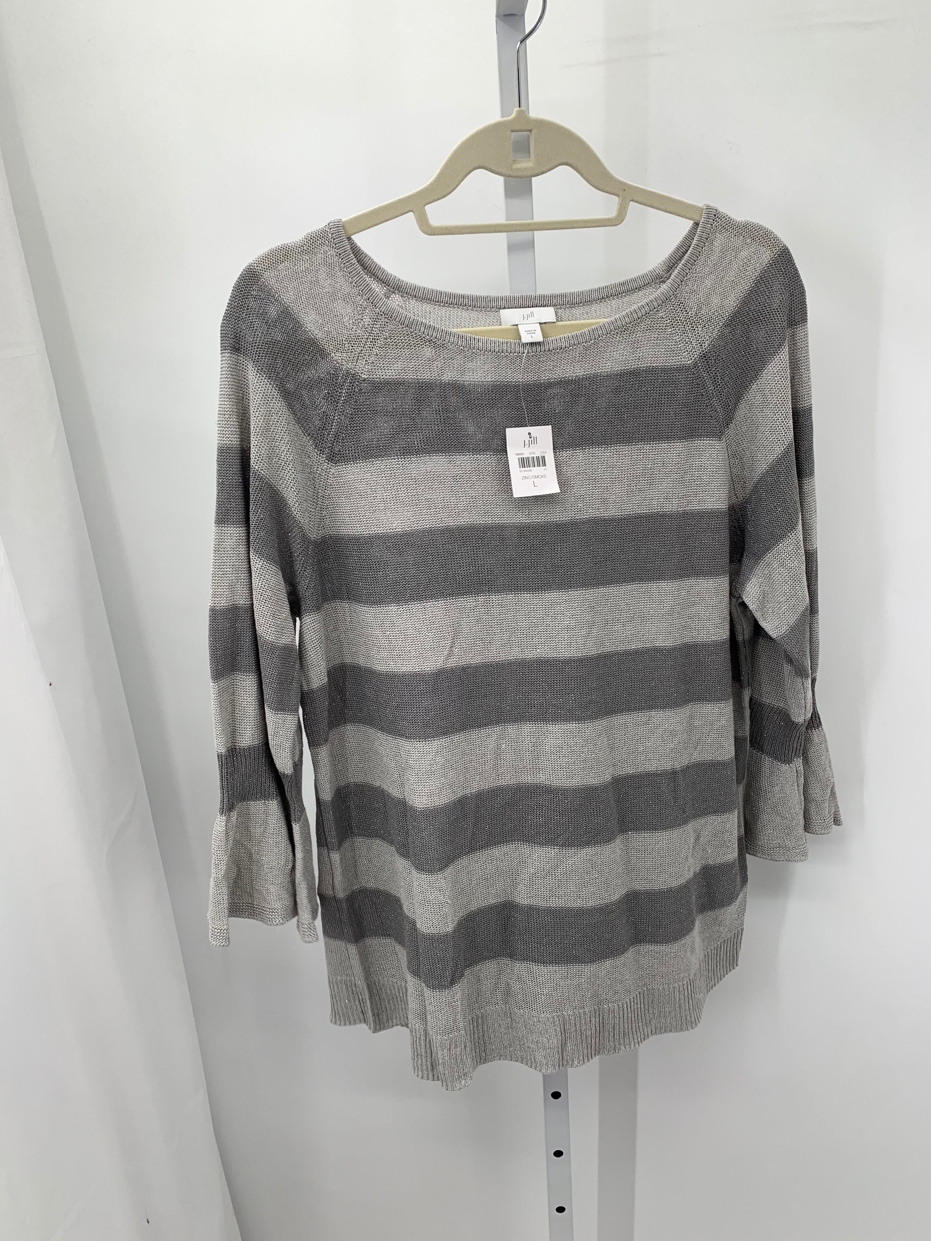 J-Jill Size Large Misses 3/4 Sleeve Sweater