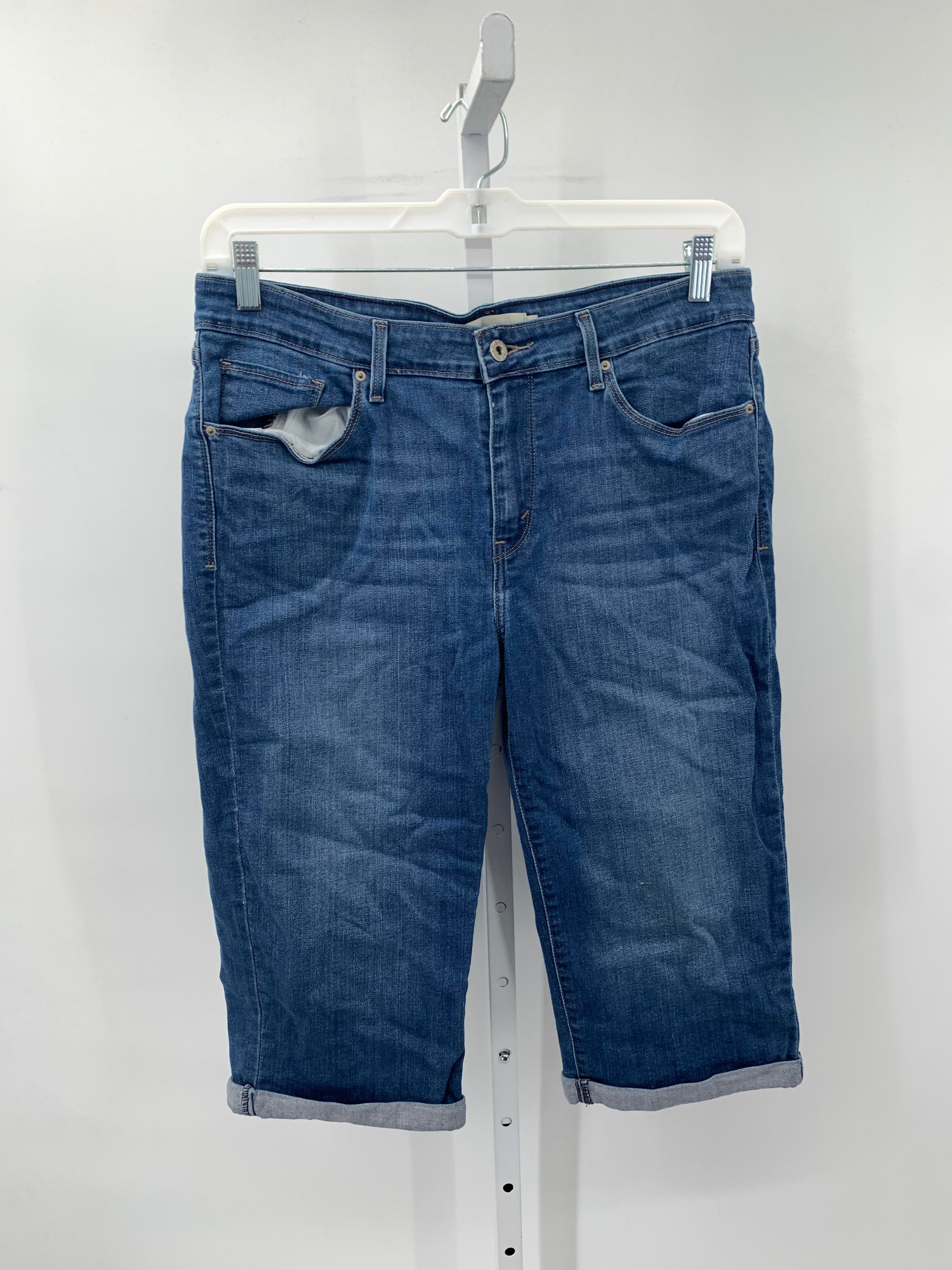 Levis Size 14 Misses Capri Pants