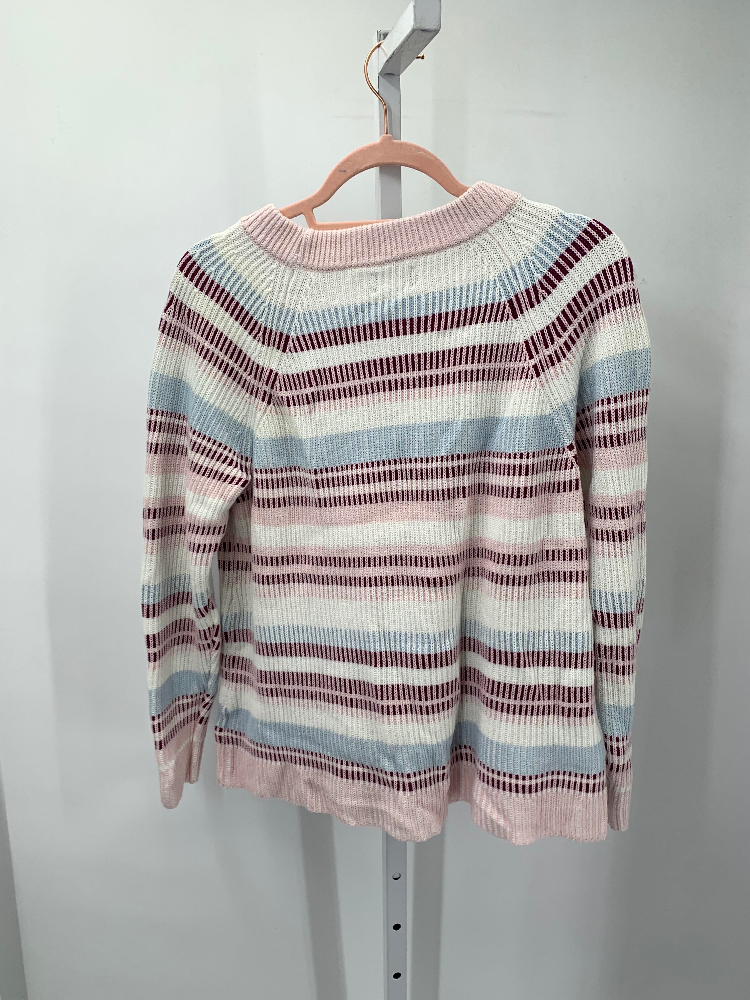 Lands End Size Medium Misses Long Slv Sweater