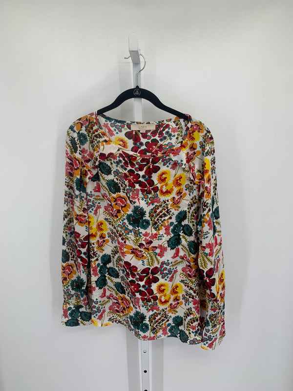 Loft Size Large Misses Long Sleeve Shirt