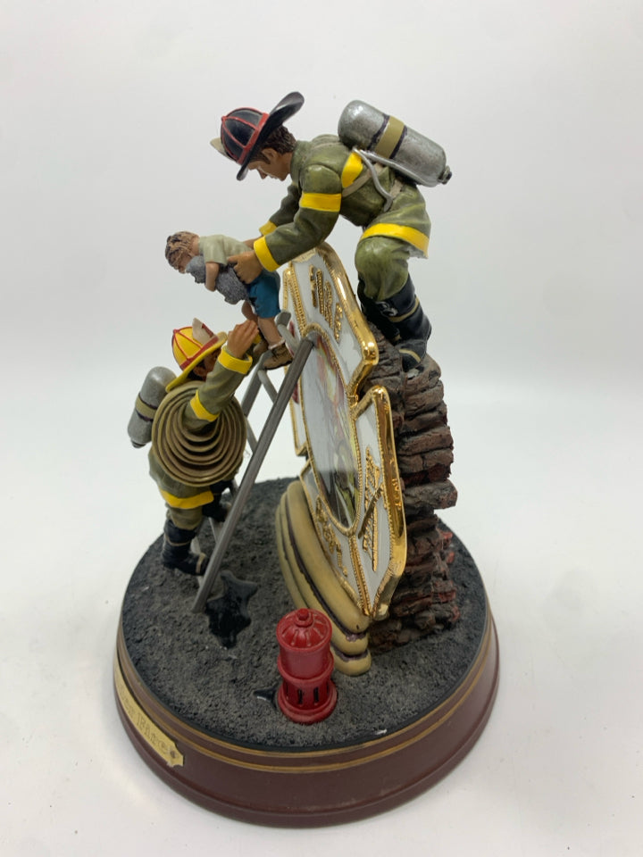 COURAGE UNDER FIRE FIREFIGHTER FIGURINE.