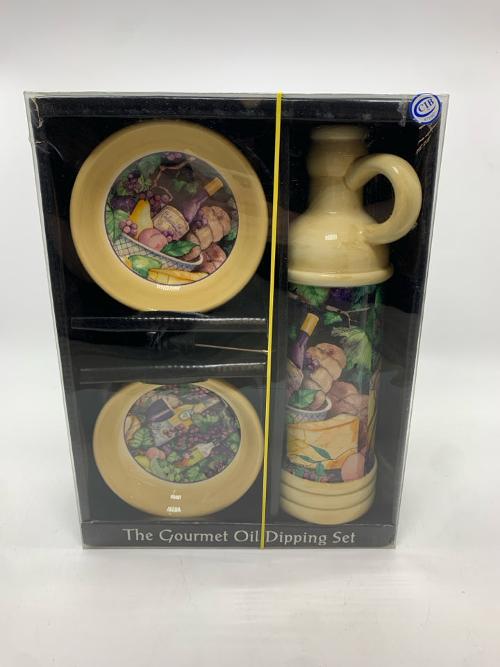NIP 3 PC GOURMET OIL DIPPING SET