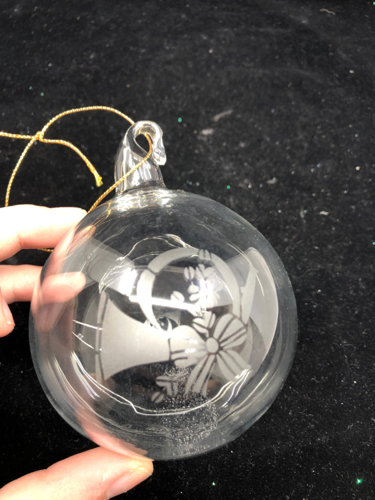 ETCHED PRINCESS HOUSE BULB ORNAMENT.