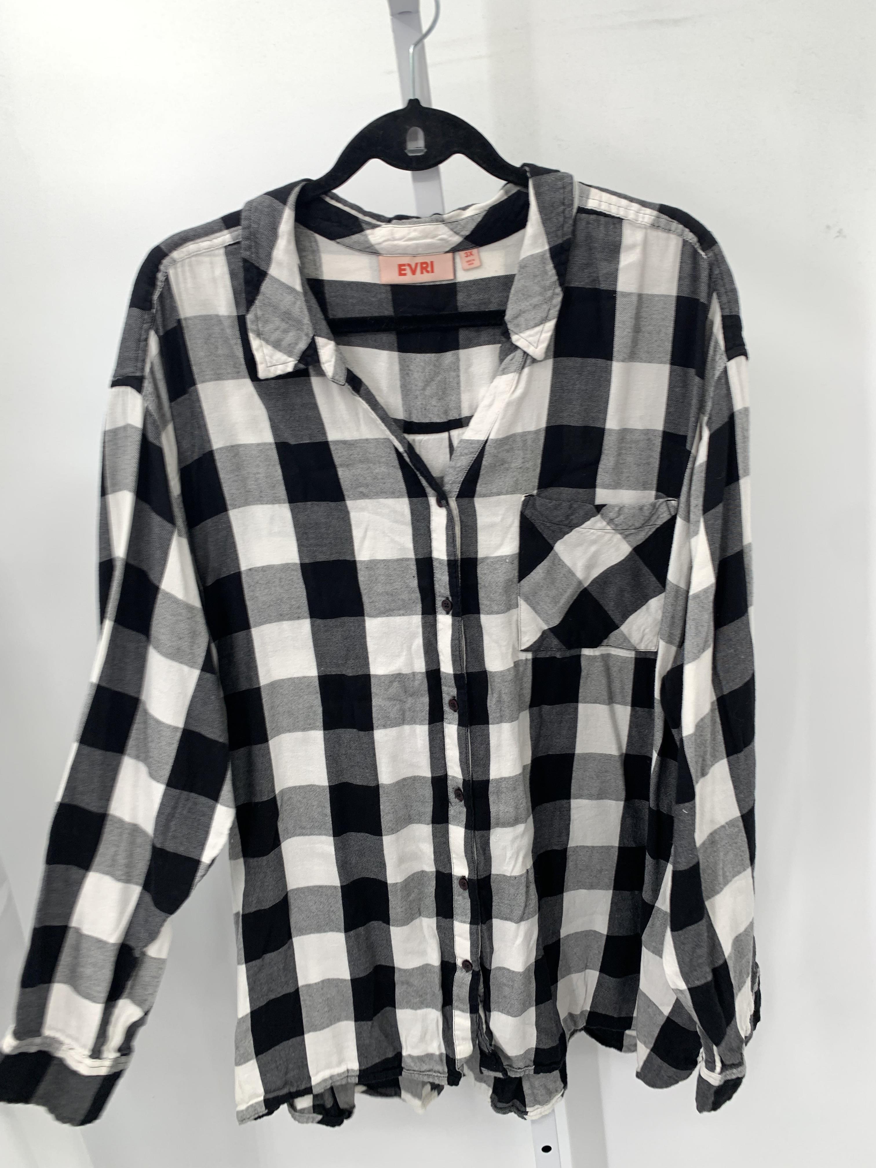Size 3X Womens Long Sleeve Shirt