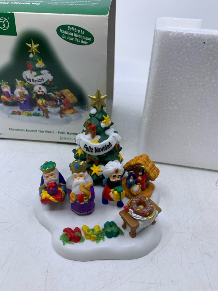 FELIZ NAVIDAD- CHRISTMAS AROUND THE WORLD- DEPT 56.