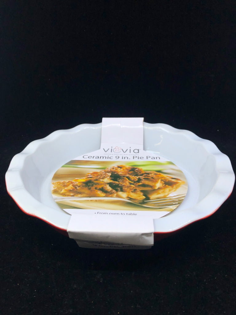 NEW CERAMIC 9" PIE PAN