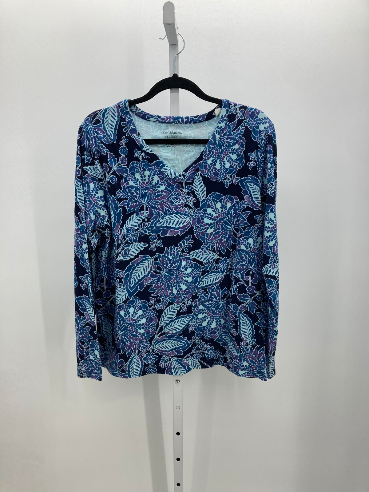 Croft & Barrow Size Extra Large Misses Long Sleeve Shirt
